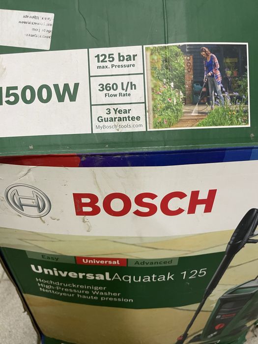 Водоструйка Bosch UniversalAquatak 125, 1500 W, 360 л/ч, 125 бара, Маркуч 5 м