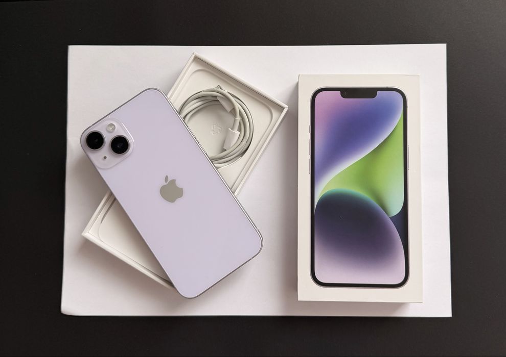 iPhone 14, culoare lila/mov, 128 gb