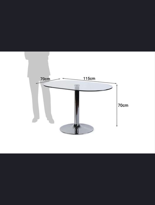 Masa sticla bucatarie