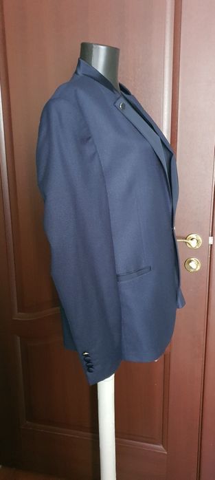 Sacou tuxedo bleumarin