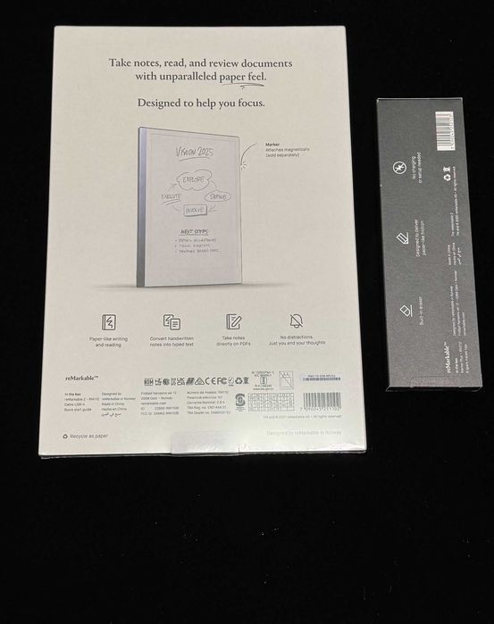 Tableta ePaper reMarkable 2 + marker reMarkable 2 Plus + husa (noi)