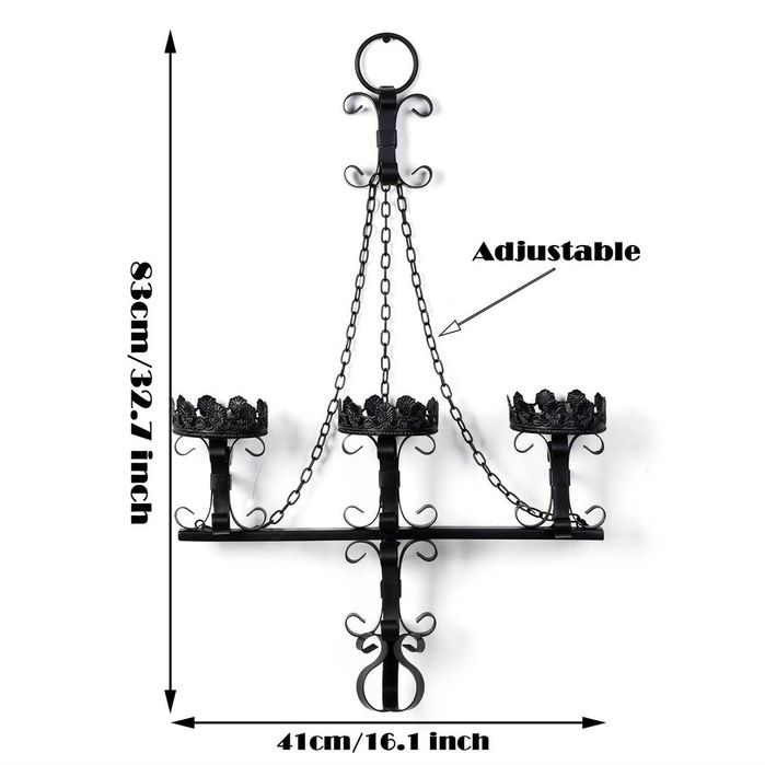 Suport gotic pentru 3 lumânări