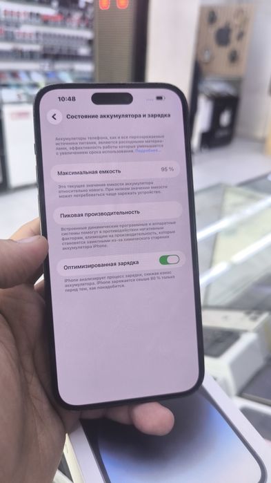 ayfon 14pro max 95%  1024GB. 1TB. qora