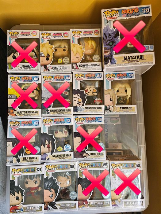 FUNKO Pop NARUTO, One Piece, Anime
