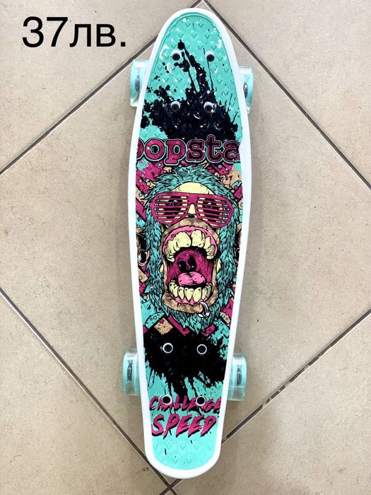 Пениборд принт /Pennyboard led/Скейтборд