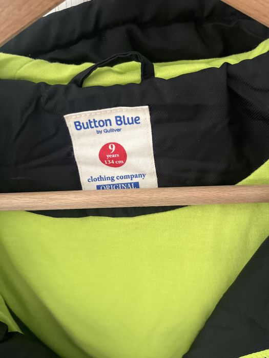 Демисезонная удлиненная куртка Button Blue