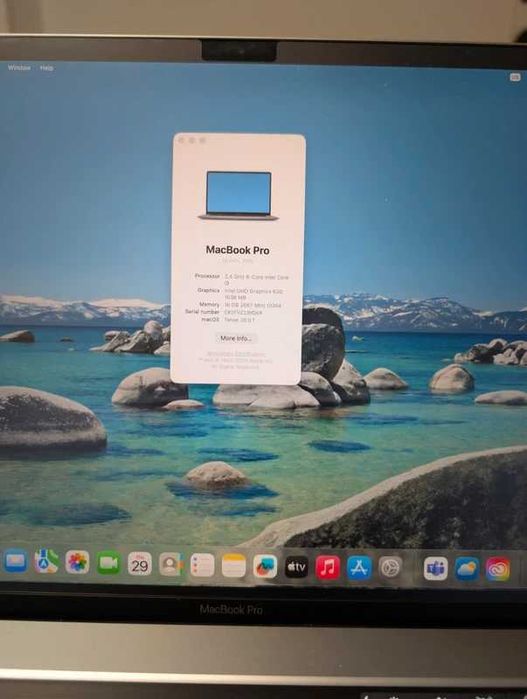 Apple Macbook pro 16 2019 I9 89 de cicluri baterie MDM