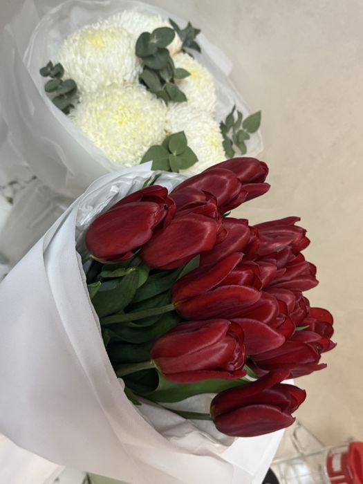 Букет цветы тюльпаны