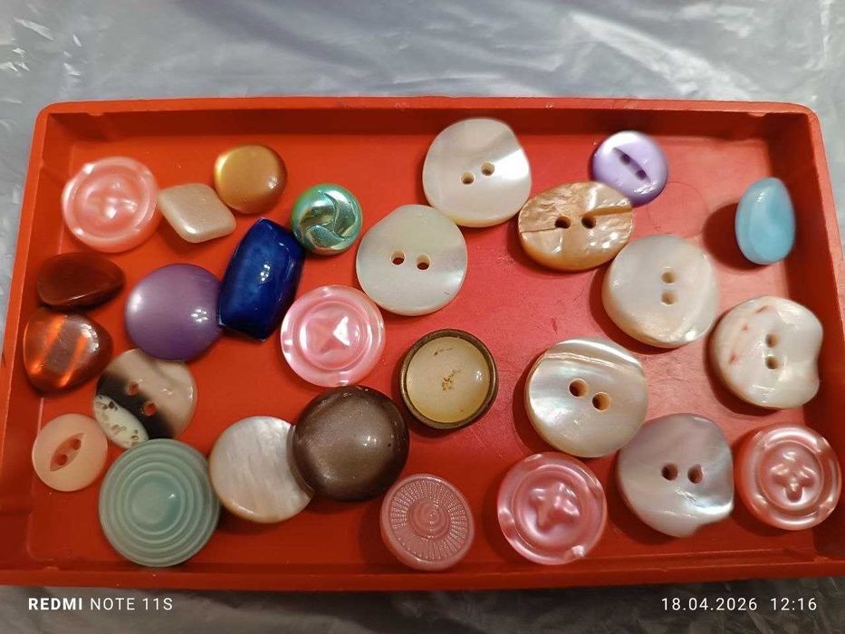 Бижутерия колье бисер пуговицы