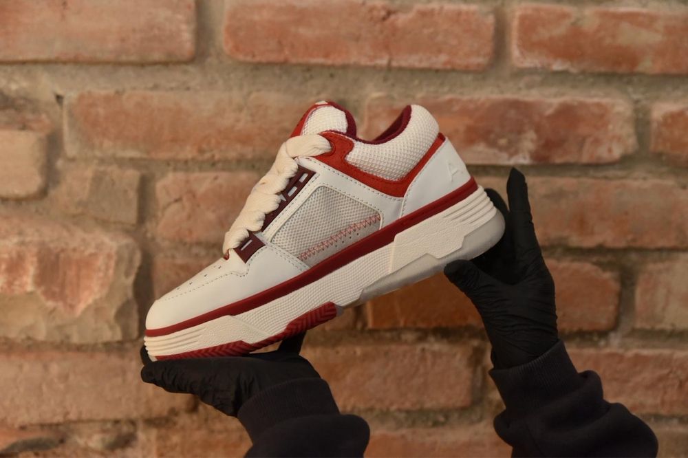Amiri ma 1 white red