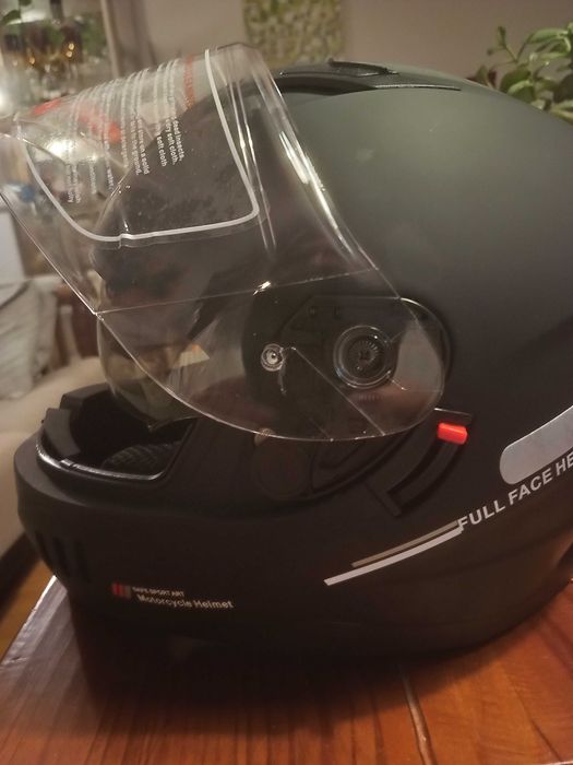 Нова каска за мотор BYB FullFace размер XXL + Bluetooth Helmet Headset