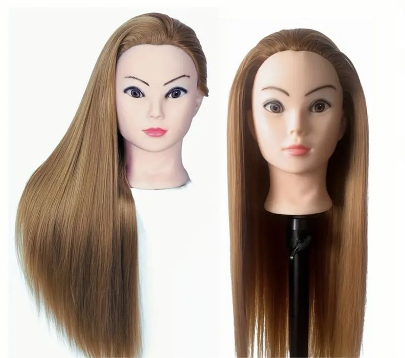 Тренировъчна глава със синтетична коса