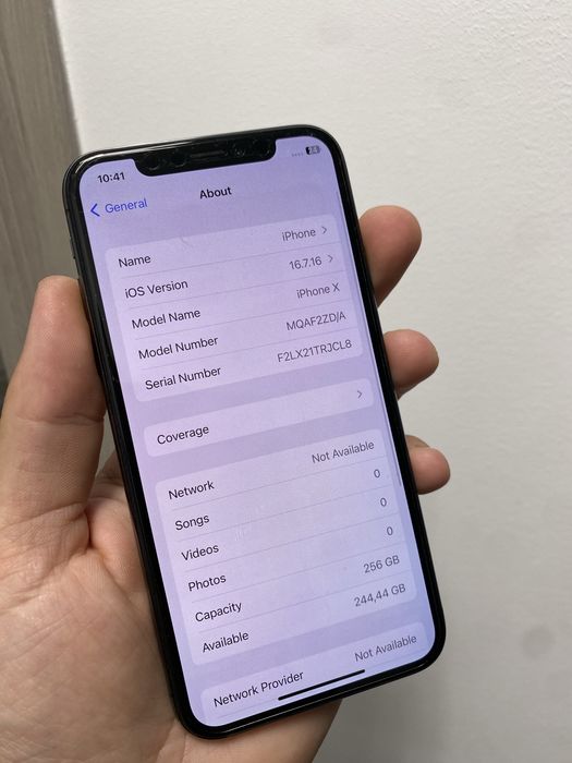 Iphone X 256GB 96%