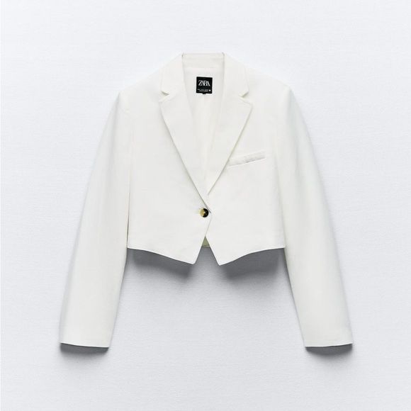 Ленен къс блейзър на ZARA