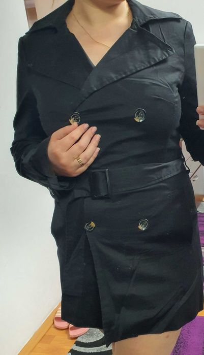 Trench dama negru Koton M