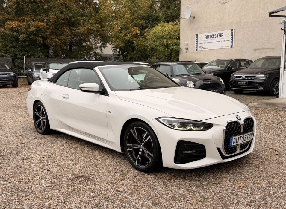 BMW 420D Mild Hybrid  cabrio M pack alpinweiss •import Germania •2021•