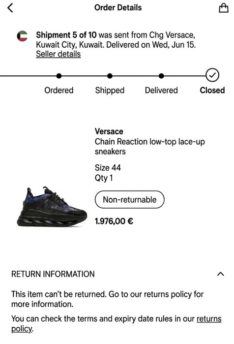 Versace Chain Reaction 44-45