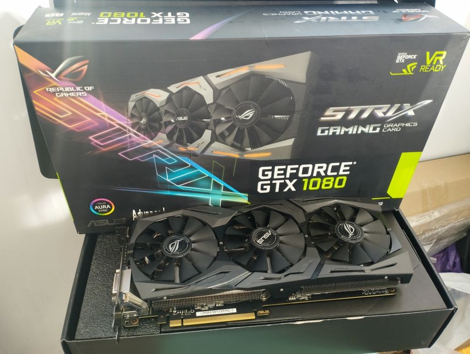 Видеокарта Nvidia GTX 1080 Asus rog strix