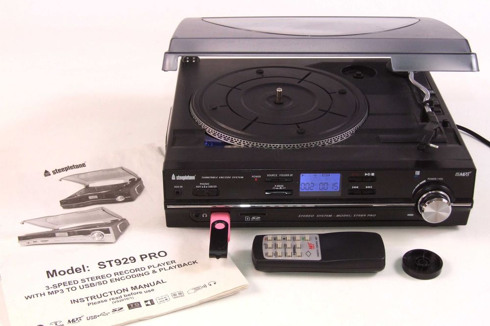Pickup STEEPLETONE: digitalizeaza LP, casete, benzi, CD in MP3, NOU