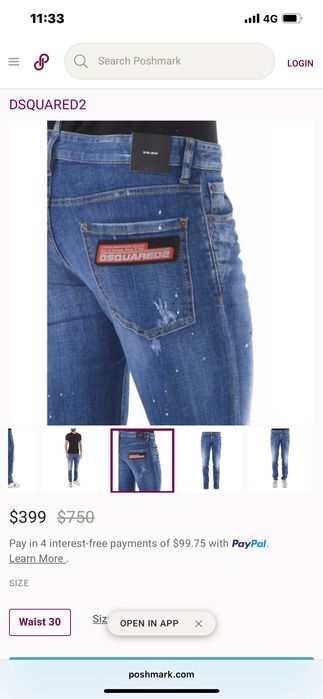 Blugi DSQUARED 2 stare ff buna