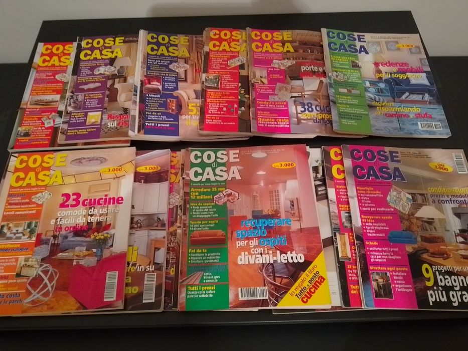 20 бр. списания за обзавеждане от Италия