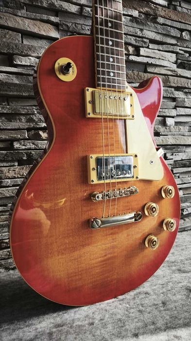 Chitara electrica vintage MARATHON Les Paul Korea Full setup GARANTIE