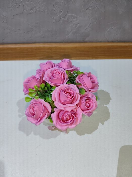 Интерьерный букет из мыльных роз — Не вянет до 5 лет!