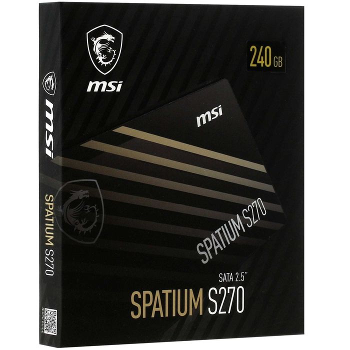 - Твердотельный накопитель SSD 240GB MSI SPATIUM S270 2.5" SATA III
