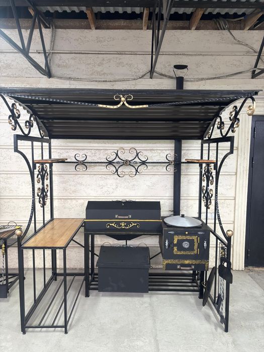 Мангальный комплекс с навесом