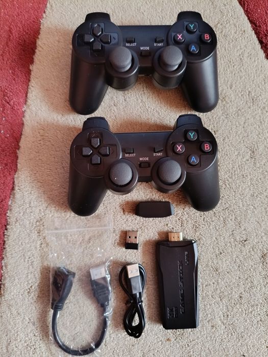 Consolă Jocuri Retro M8 4K 2.4GHz HDMI Stick Wireless Controller GamePad 20.000 Games - NOU / SIGILAT