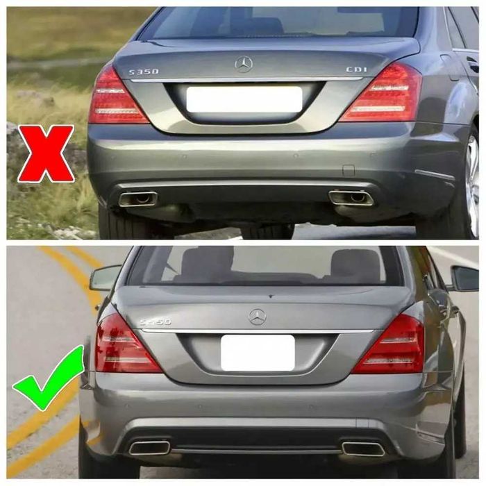 Капаче за Кука на Задна Броня за Mercedes W221 AMG (2006-2013) AMG
