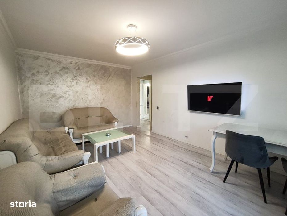 Apartament 3 camere, 2 bai, 2 balcoane, etaj 1, langa Piata Decebal
