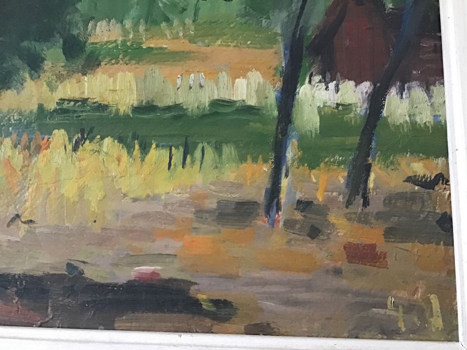 Gheorghe Vînâtoru- Tablou artistic - peisaj verde