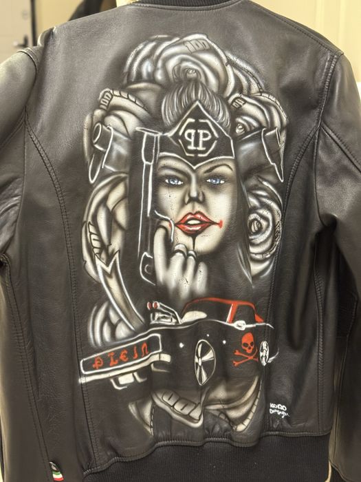 Кожаная куртка PHILLIPE PLEIN