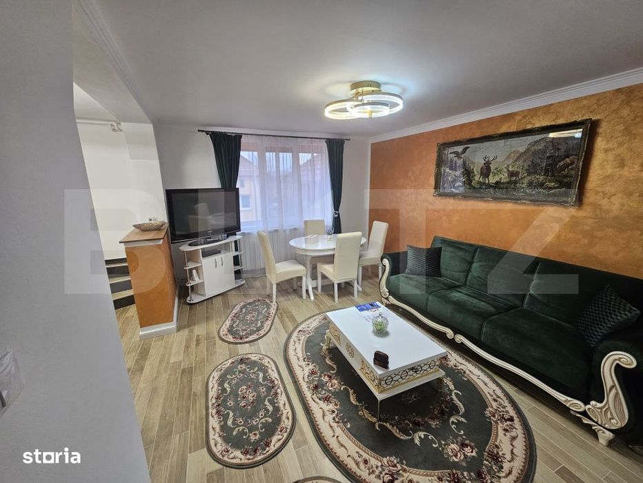 Apartament la curte, 3 camere, de inchiriat, 70 mp, zona Centru, Alba