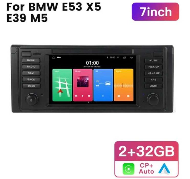 Мултимедия BMW X5 E53 E39 M5 Двоен дин Навигация плеър Android X5 BMW