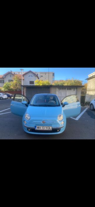 Vand Fiat 500 Albastru Santorini