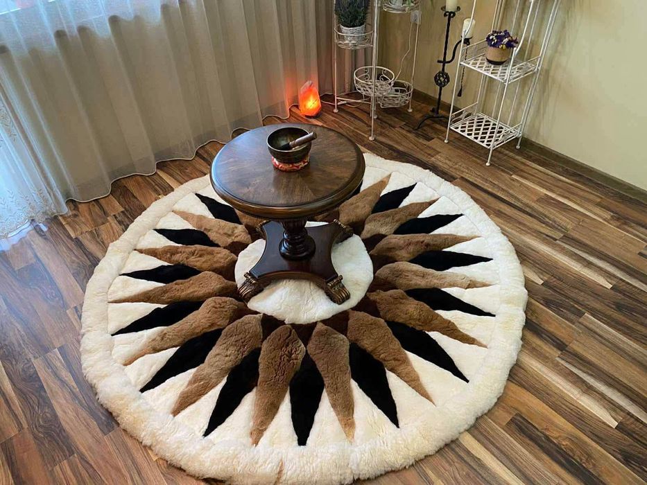 Килим от Алпака. Естествена кожа