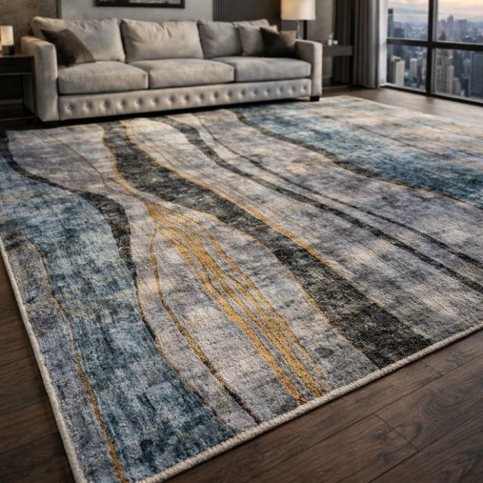 Висококачествени модерни килими за хол  с 3D ефект, Противоплъзгащи