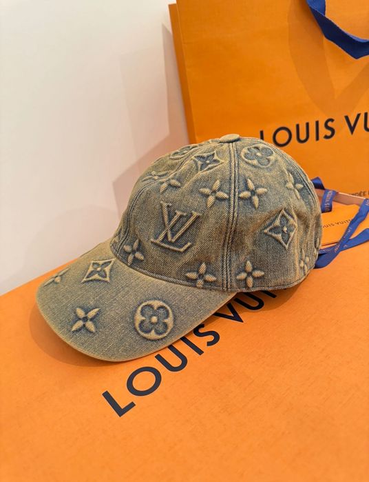 Sapca originala Louis Vuitton Baseball Cap Monogram Washed Denim Cap