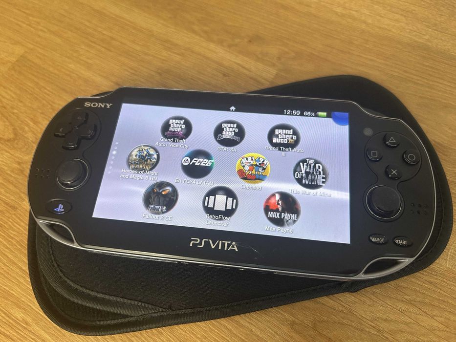 PS Vita OLED modată — Vita + PSP + emulatoare | Import Japonia