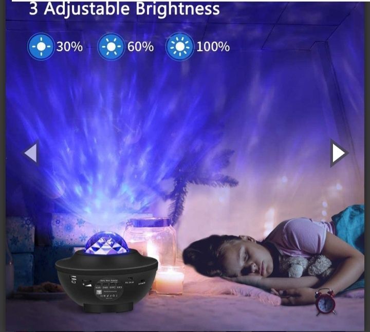 Въртящ блутут проектор с колонка