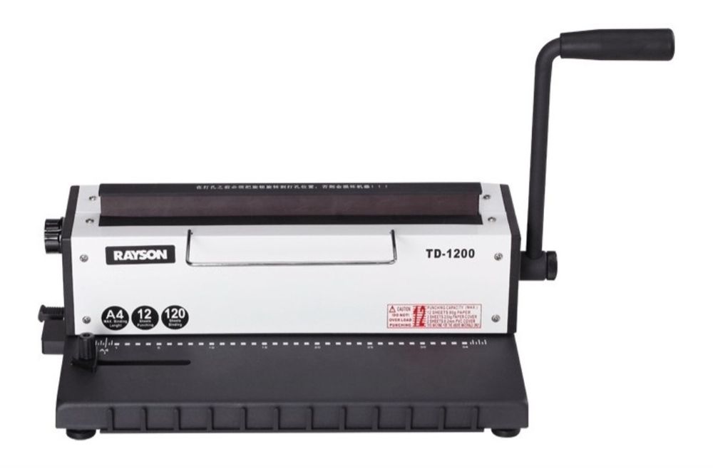 Брошюровщик RAYSON TD-1200 + 2 пачки пружин черных и белых