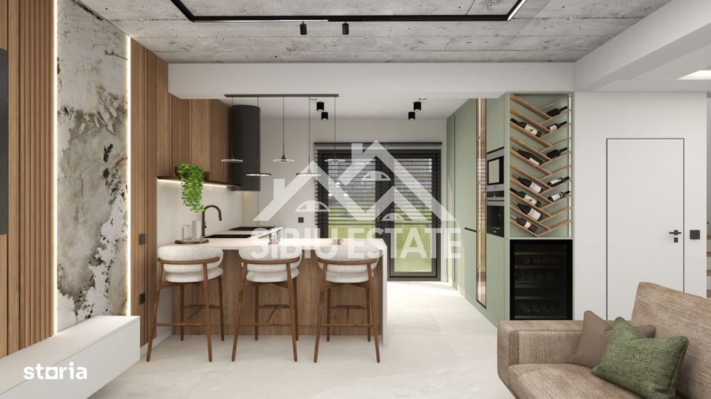 Casa 4 camere, 3 bai, garaj si curte larga, Sibiu Selimbar