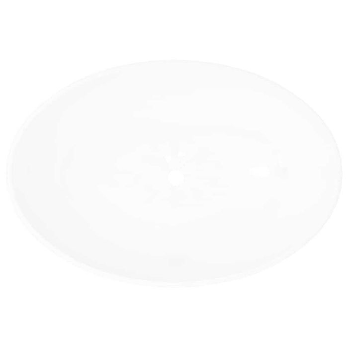Lavoar oval 40x33 cm ceramică, alb VidaXL