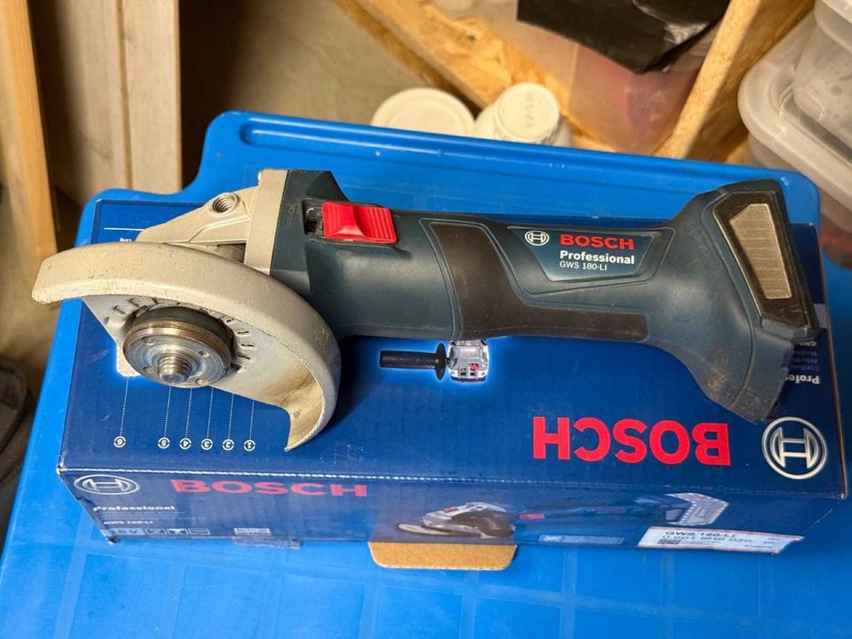 Polizor unghiular Bosch GWS 180-LI 18V brushless 125mm, solo, cutie