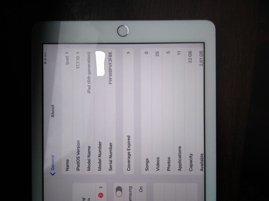 Ipad 6 gen 32 gb