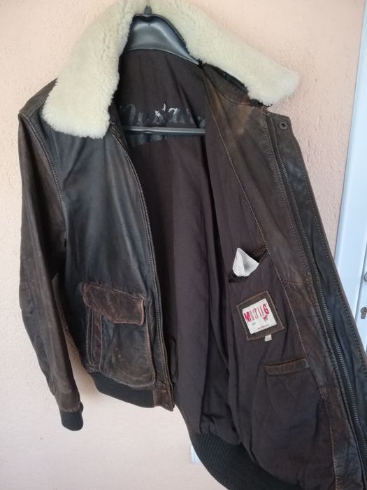 Geaca piele Mustang Aviator L bărbați