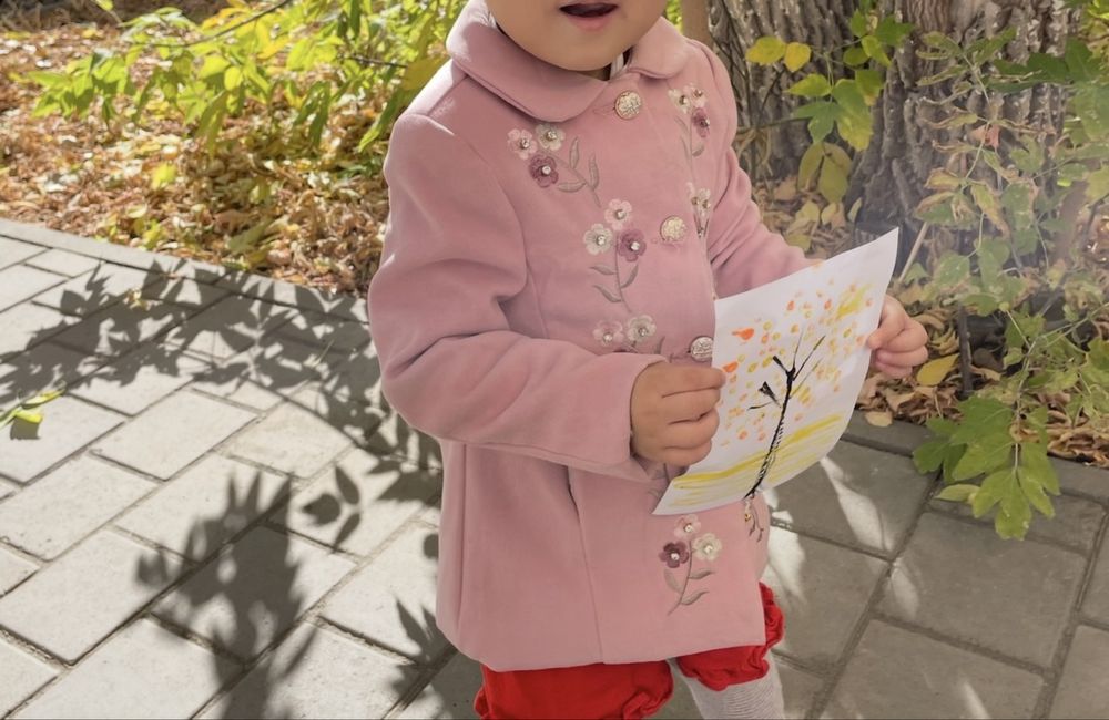 Детский пальто для девочки