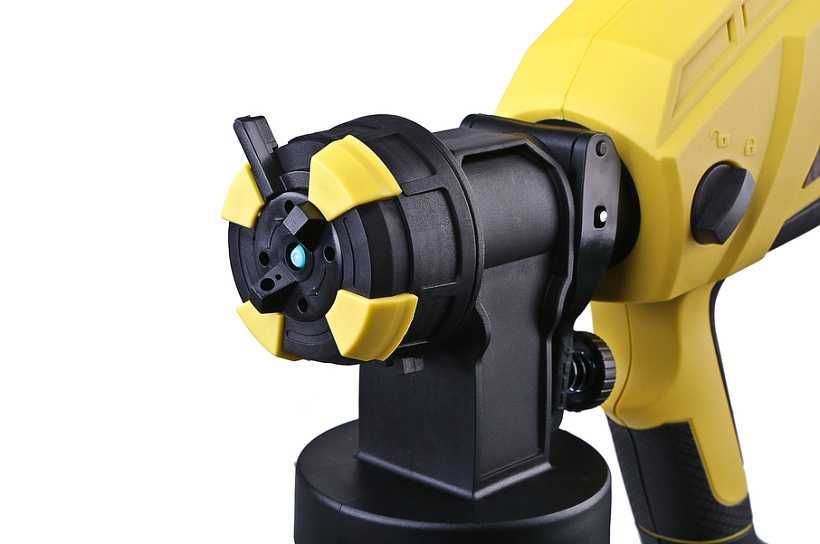 Краскопульт электрический 1 литр бачок.  Hanskonner 750Вт, 120лт.мин